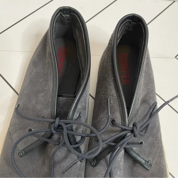 Camper | Suede Lace Up Chukka Ankle Boot Sneakers Gray Size 45 - Picture 4 of 15